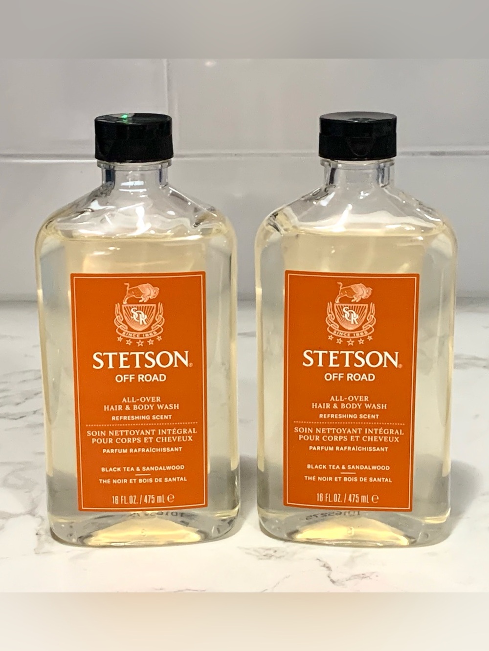 2X Stetson Off Road Hair & Body Wash - Orange and White